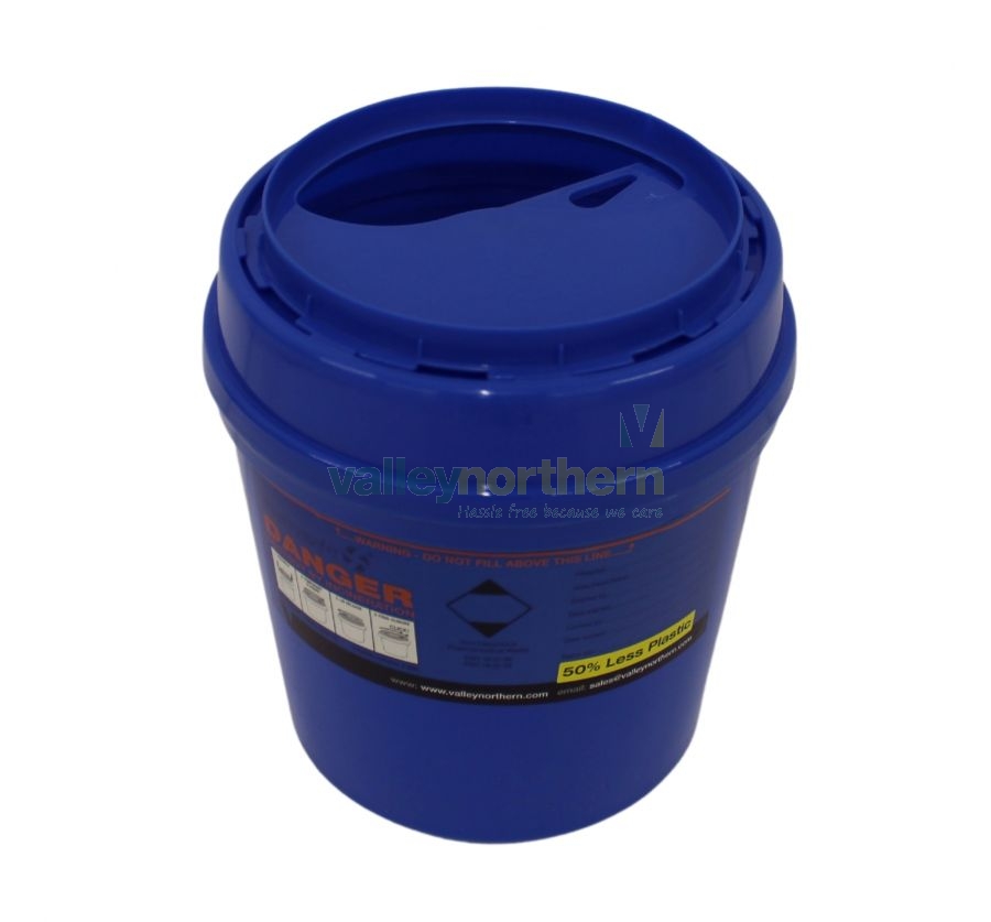 Pharmasafe® Sharps Bin (Blue Lid) 3L Valley Northern Limited